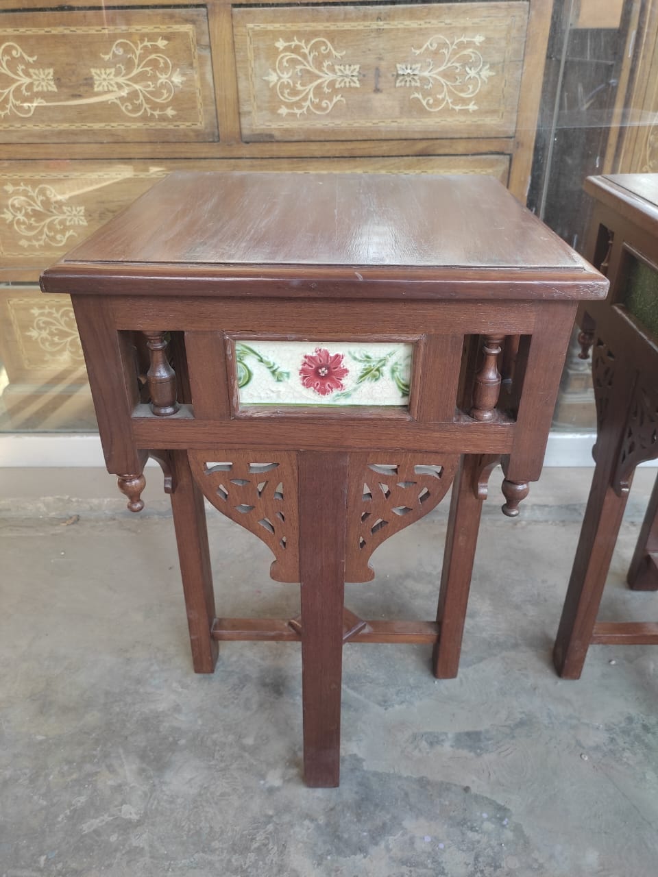 Vintage Teak Side Table-SoUnique.PK